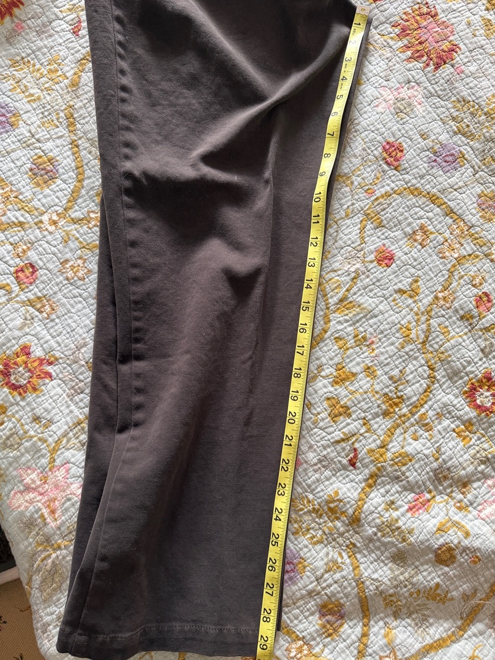 Eileen Fisher Dark Charcoal Straight-Leg Pants - Picture 7 of 10